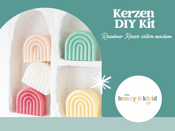 Kerzen DIY Set I Kerzen selber machen I Geschenke für Mama I Bastelset für Erwachsene I Muttertag Geschenk Basteln I DIY Kerzenherstellung