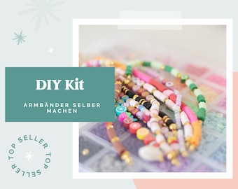 Armbänder selber machen I DIY Armband Set I Geschenkidee für Teenager I Geschenk Frauen I Armband Bastelset I Mitbringsel Geburstag