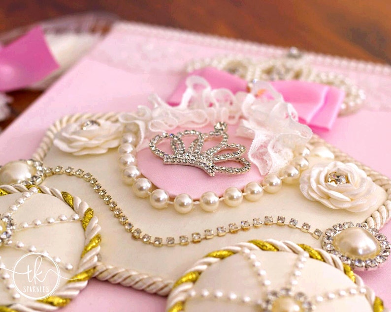 Princess Baby Shower Baby Shower Guest Book Baby Diary Baby Etsy