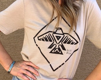 Tan Thunderbird Southwestern Tee- FREE SHIPPING- Desert, Southwestern, Tribal, Native American, Unisex Shirt, Style, Woman's, Men's, Western