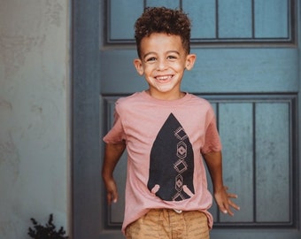 Kids Mauve Arrowhead Southwestern Tee- FREE SHIPPING- Desert, Southwestern, Tribal, Native American, toddler, youth, arrowhead, aztec