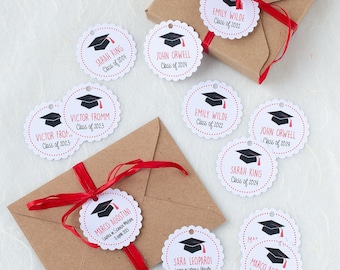 Graduation Tags, Graduation Stickers, Favor Graduation Labels, Class of 2021 Tags