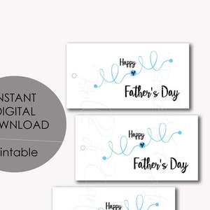 Etichette Stampabili per la Festa del Papà, Tag Auguri Festa del Papà, Etichette Pacco Regalo, Download Istantaneo, File Digitale Stampabile