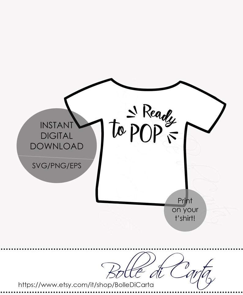 Ready to POP Svg Png Eps File Funny Quote svg Pregnant Etsy