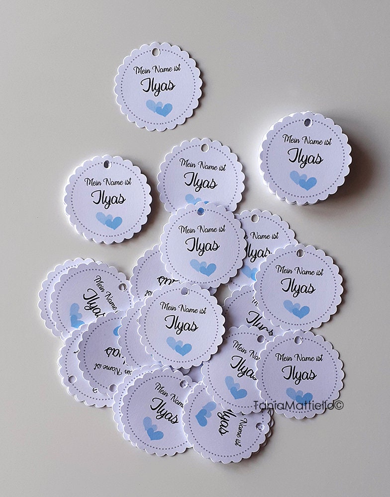 20 or more Personalized Baby Name Tags Etsy Polska