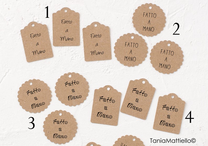 24 Etichette in Carta Kraft Fatto A Mano o Etsy Italia 24 Etichette in Carta Kraft Fatto A Mano o Etsy Italia
