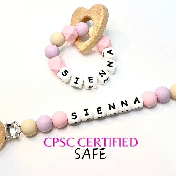 Baby Pacifier Clip Etsy