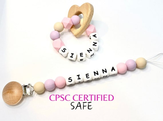 Personalized pacifiers hotsell and clips