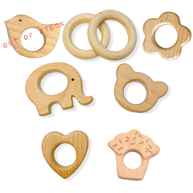 BABY TOY RING Custom Silicone Ring With Name Baby Shower Etsy