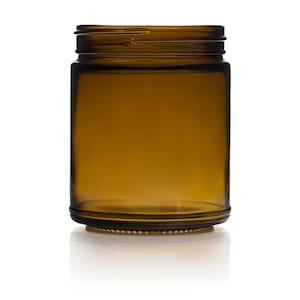 Wholesale Amber Empty Candle Jars | 12 Pack | Candle Vessels | Bulk | Choose Lids