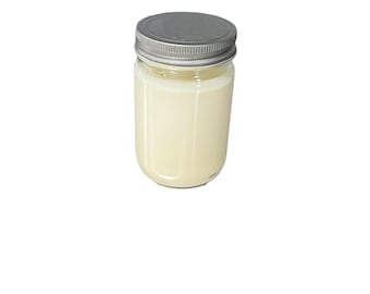 12 oz Mason Jar Soy Wax Blend Candles (12 pack): No Labels, Pewter Lid, Wholesale