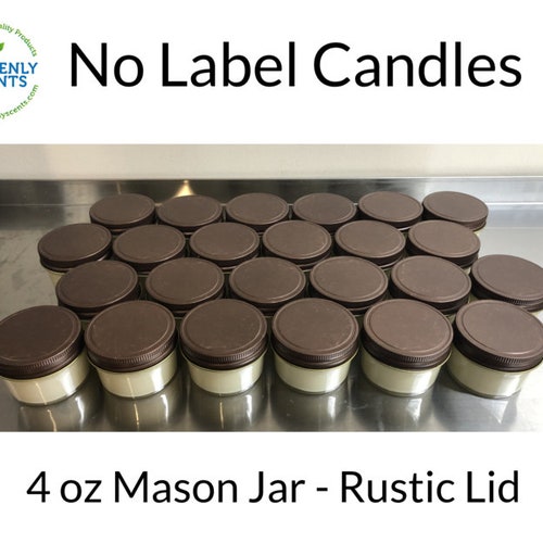 4 Oz Gold Tin Candles No Labels Soy Wax 24 Pack Etsy