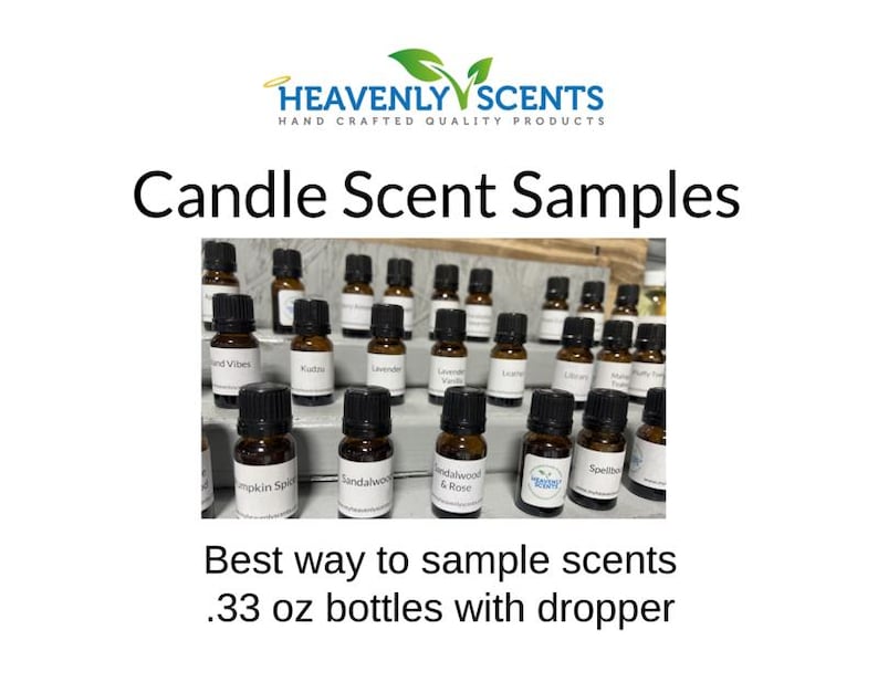 Candle Scent Fragrance Oil Samples: 10 ml Glass Dropper Bottle image 1