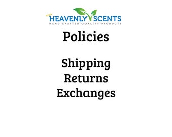 Shipping | Return | Exchange Policy for Heavenly Scents Inc