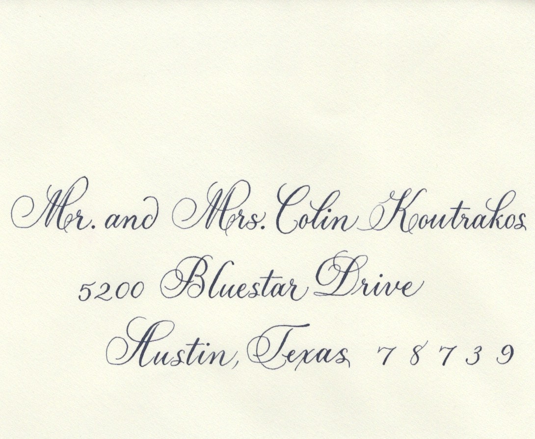 The Beauty of Calligraphy on Wedding Envelopes — AC Letters