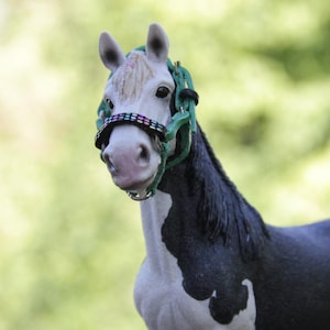Leather halter for schleich draft horses