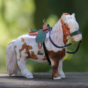 leather western riding set for schleich mini ponies