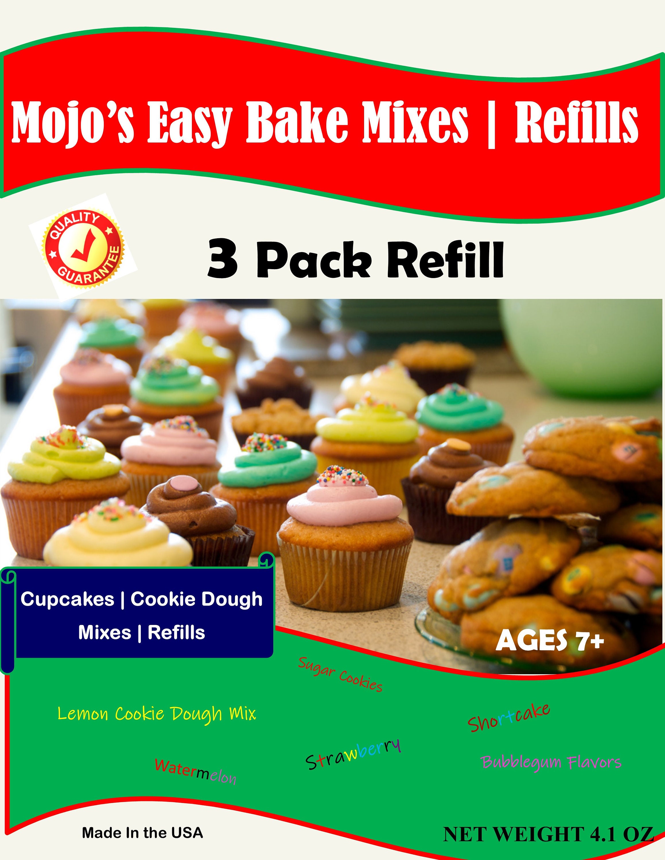 Ultimate EZ 2 Bake Oven Refill Mixes 3 Pack Bundle Cake & Cookie 