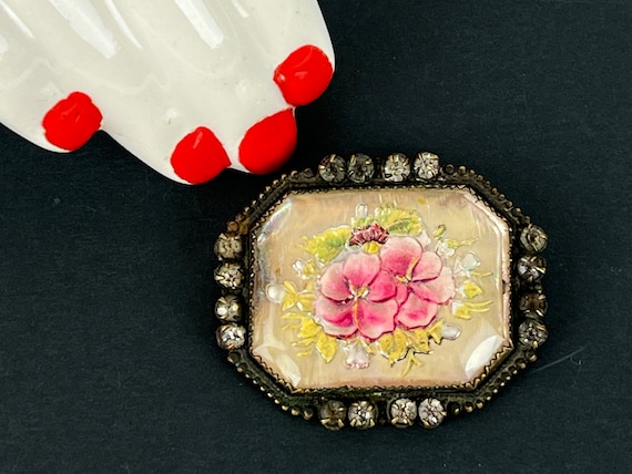 Fuchsia Pink & Pearl Brooch Pin Vintage – The Jewelry Lady's Store