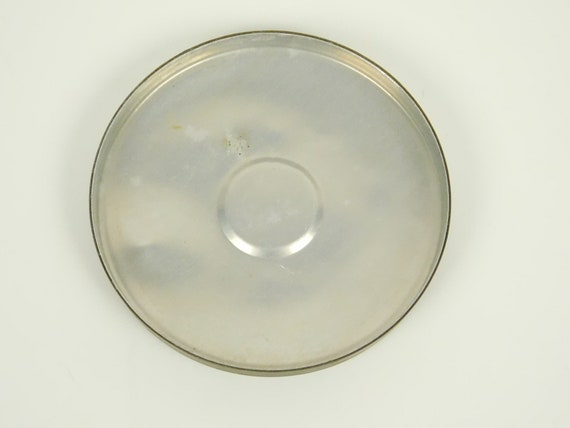 Vintage Art Deco Round Pressed Glass Powder Trink… - image 4