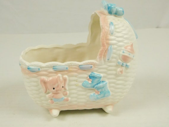 blue bassinet