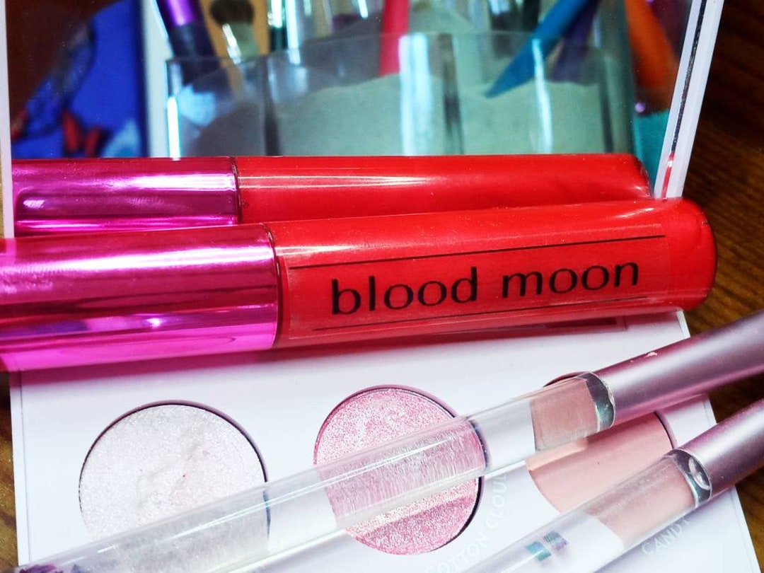 Red Lip Gloss Blood Moon Lip Gloss 21 Flavors Available Vegan Lip Gloss