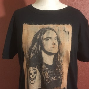 CLIFF BURTON- Metallica - Black T Shirt - Portrait - Sublimated Print - Unisex S - M - L - Xl - XXL