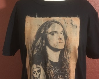 CLIFF BURTON - Metallica - Camiseta negra - Retrato - Estampado sublimado - S - M - L - Xl - XXL