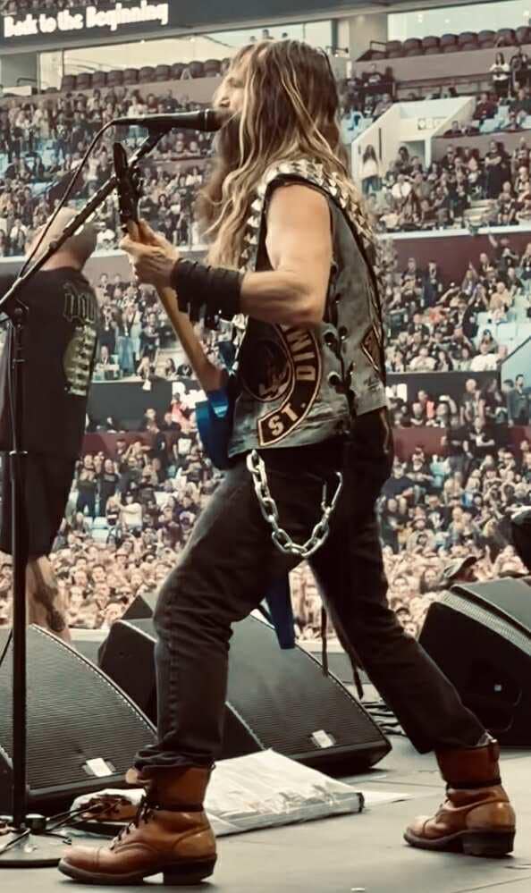 Heavy Link Steel Chain Wallet Keychain Biker Rocker Zakk Wylde
