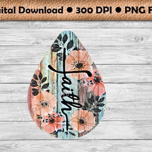 Earring Sublimation, Instant Download, Earring blank designs, PNG, Teardrop, Earring template