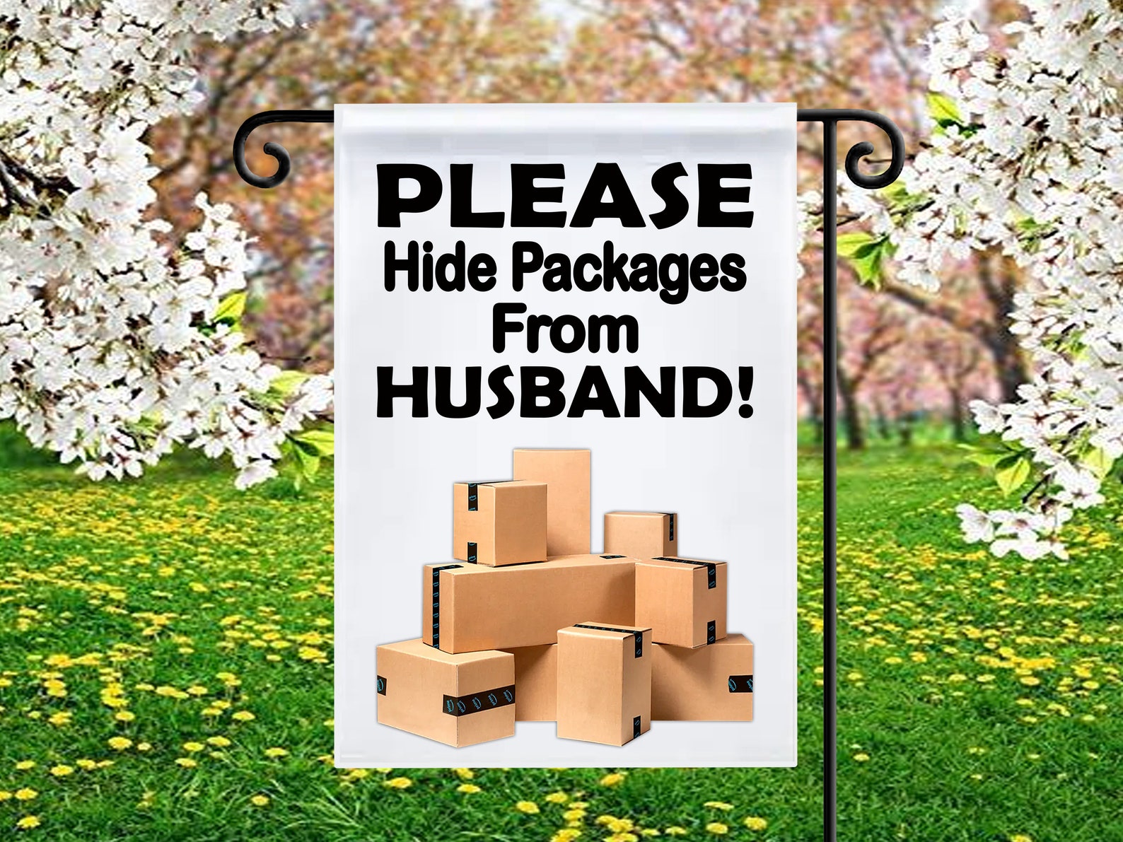 Yard Flag Sublimation PNG Template Husband Garden Flag Etsy