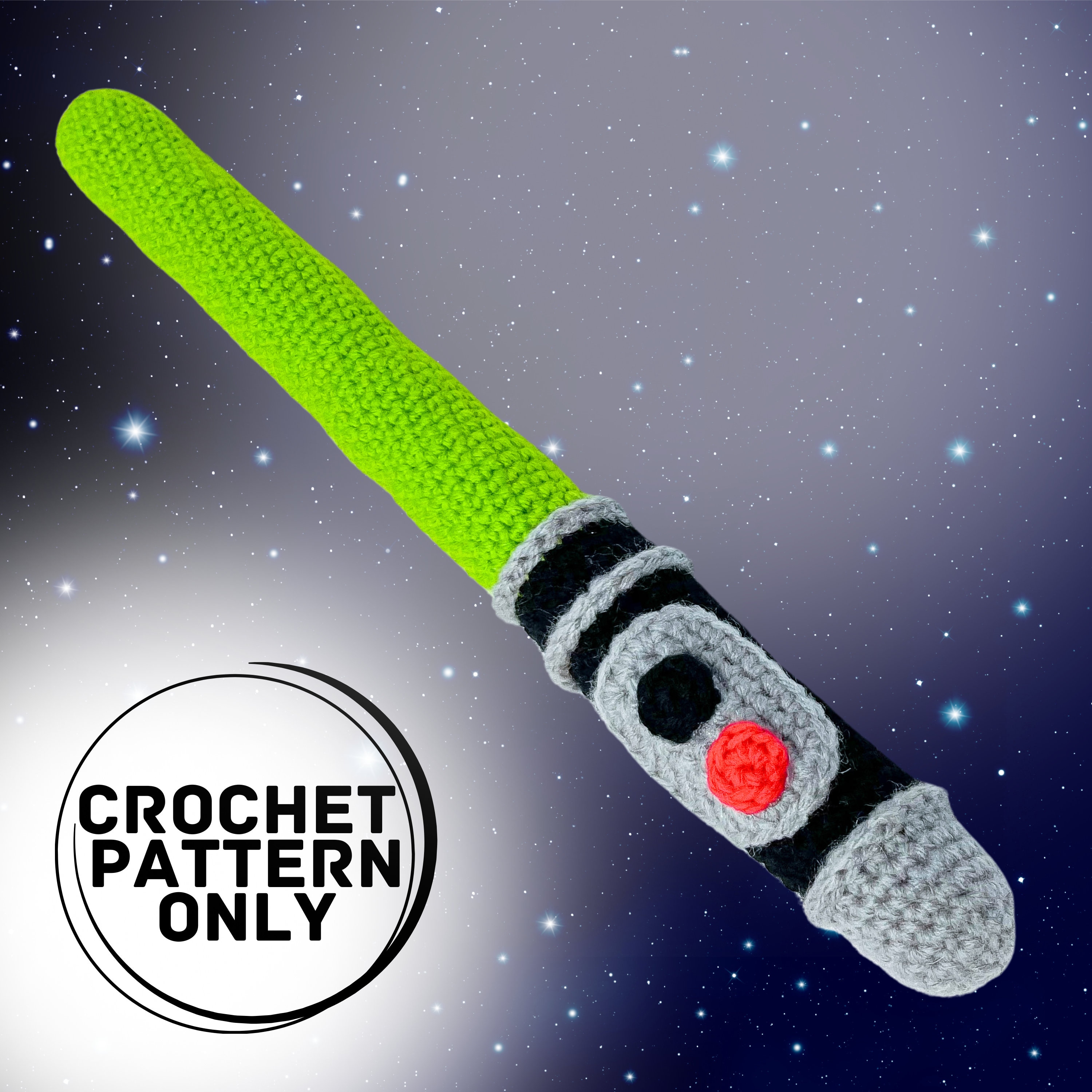 Star Sword Crochet Pattern, Light Sword Crochet Pattern, Space Sword Crochet Amigurumi Pattern, Star Sword Toys, Space Sword Toys