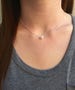 Floating Pearl Necklace, Dainty Necklace, Single Pearl Necklace, Simple Everyday Necklaces, Bridesmaid Necklaces 