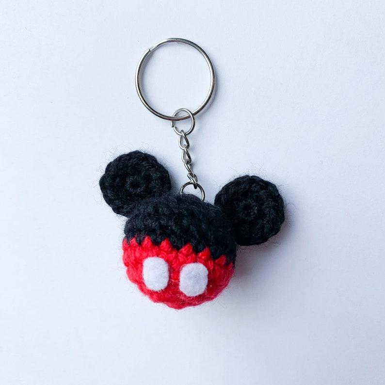 Mickey Mouse Keychain / Crochet Disney / Crochet Mickey Mouse Etsy