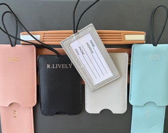 Personalized Luggage Tag Personalized for Suitcase Tag Monogram Bag Tag with Name Luggage Name Tag Custom Luggage Tag Leather Luggage Tag