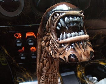 Custom Alien Gear Shift Knob: Handmade Polymer Clay Car Decor - Etsy
