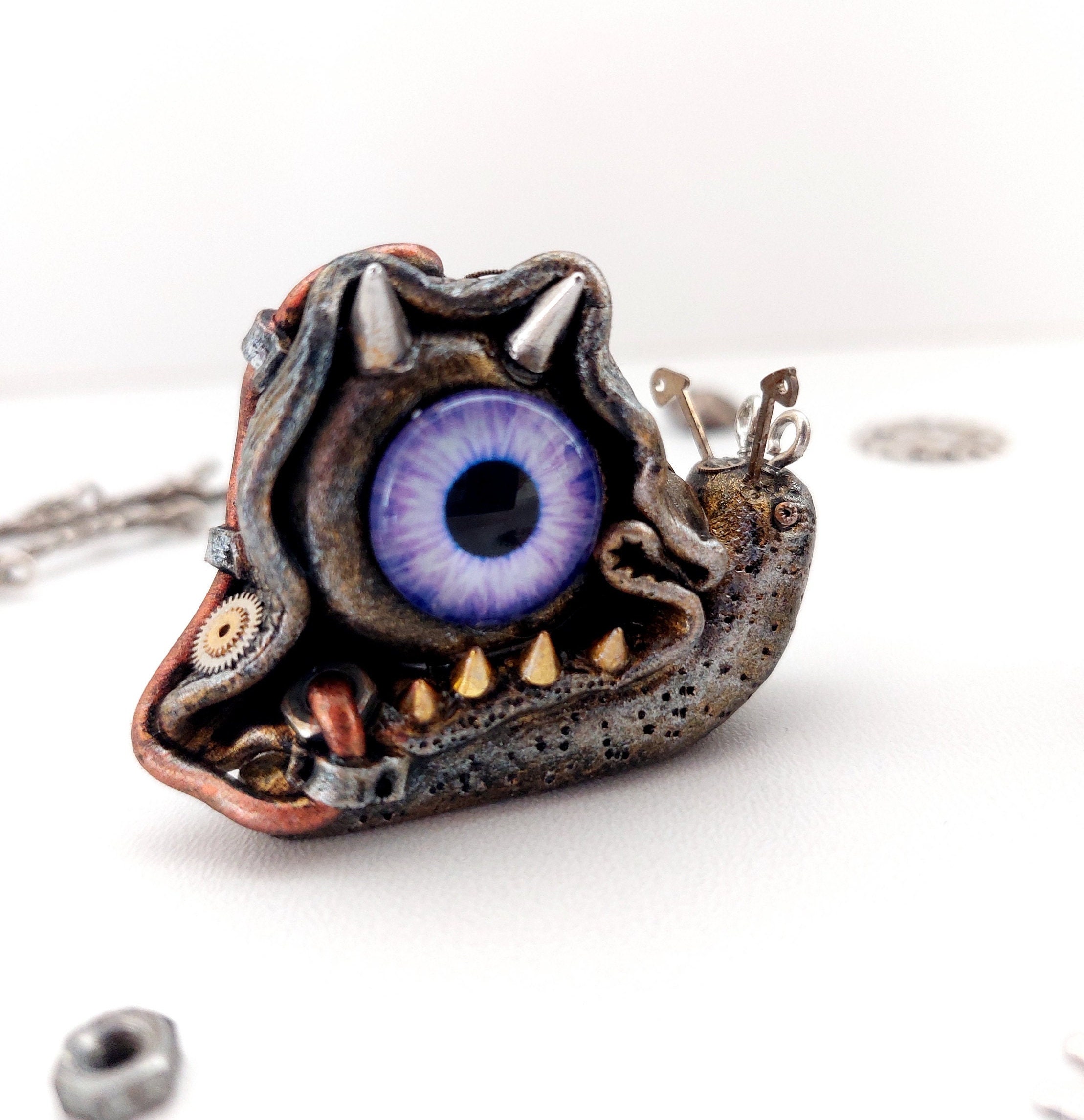 Small Steampunk Snails Miniature. Handmade Steampunk Friends. - Etsy