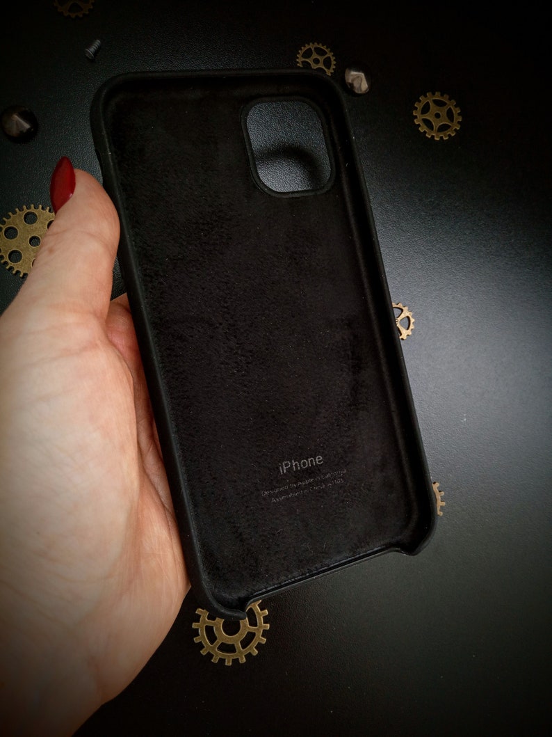 Steampunk Dragon Silicone Case for IPhone 11 Handmade steampunk phone decor for IPhone11