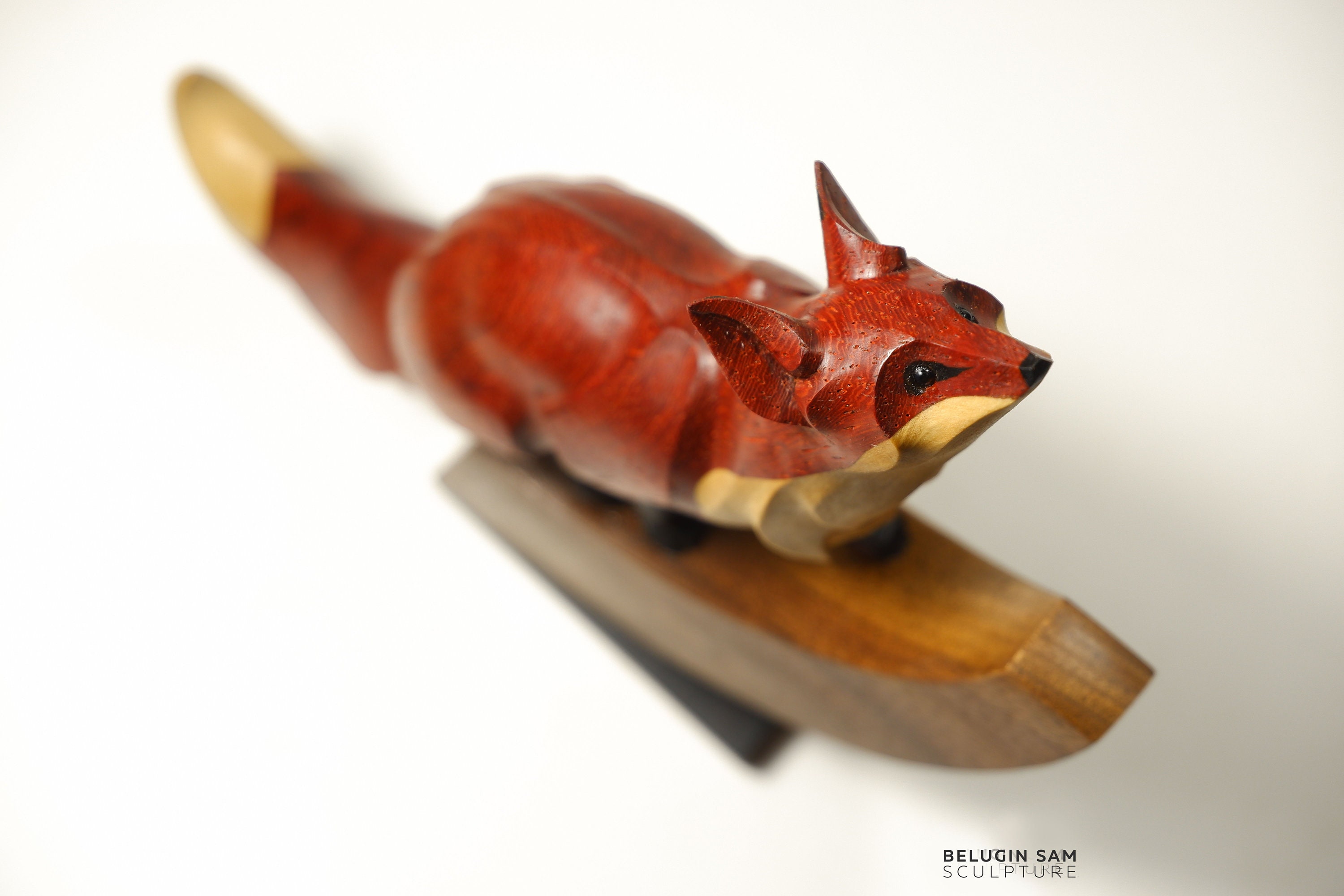 H-Customs Schlüsselanhänger 'Fuchs' Aus Holz – Handgefertigt, Stilvoll, Perfekt Als Geschenk