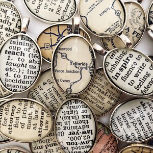 necklace bracelet TELLURIDE map atlas location jewelry vintage authentic hometown vacation