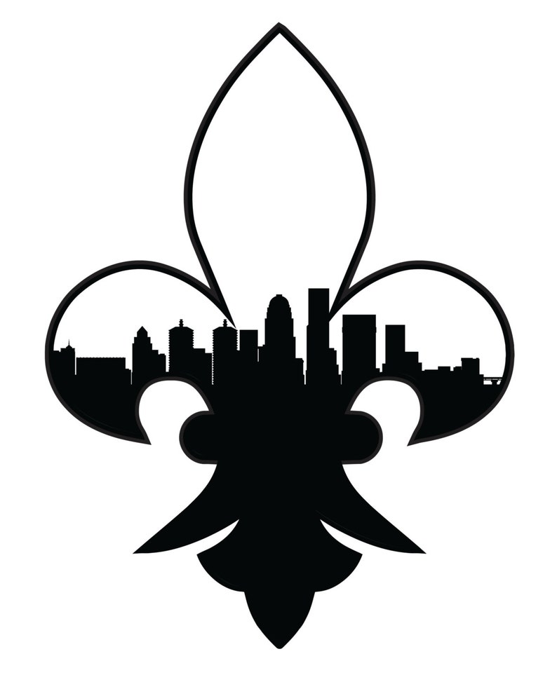 Louisville horizonte Fleur De Lis impresión Instantánea Etsy