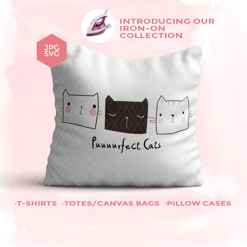 Download Tshirt Transfer Decor Transfer Iron On Cat Svg Decorative Pillows Puuurfect Cats Svg Decorative Cat Pillows Cats Pillow Transfer Drawing Drafting Craft Supplies Tools Delage Com Br