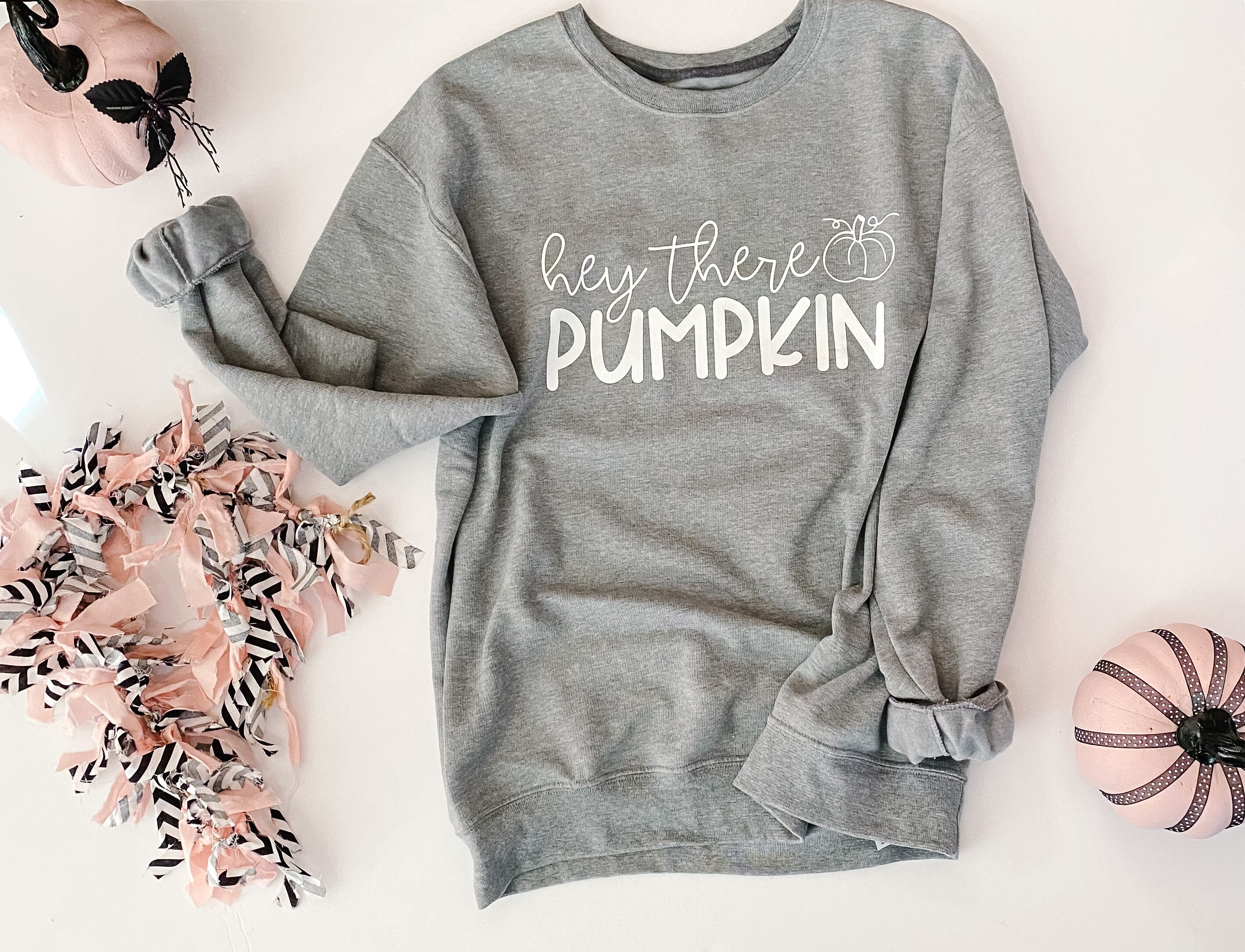 pumpkin crew neck