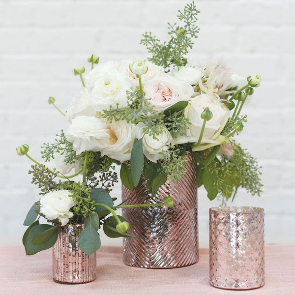 Mercury Glass Vase Etsy