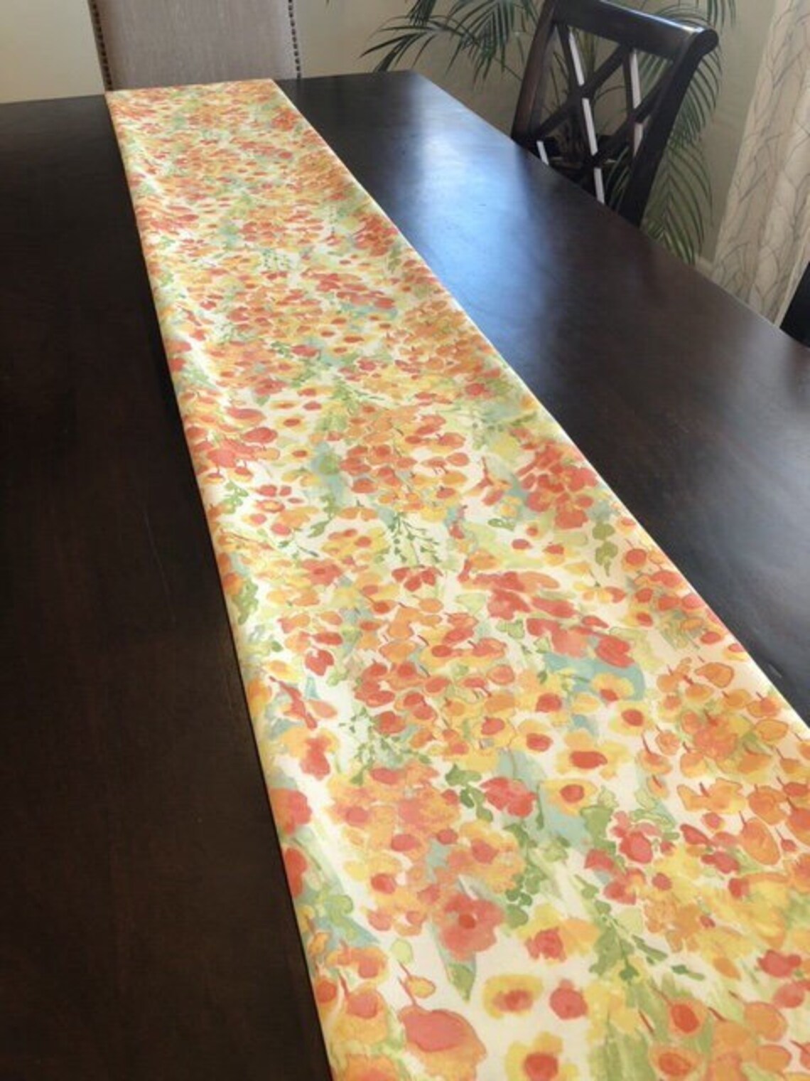 Hot Pad Table Runner Reversible Two Pastel Floral Patterns Etsy