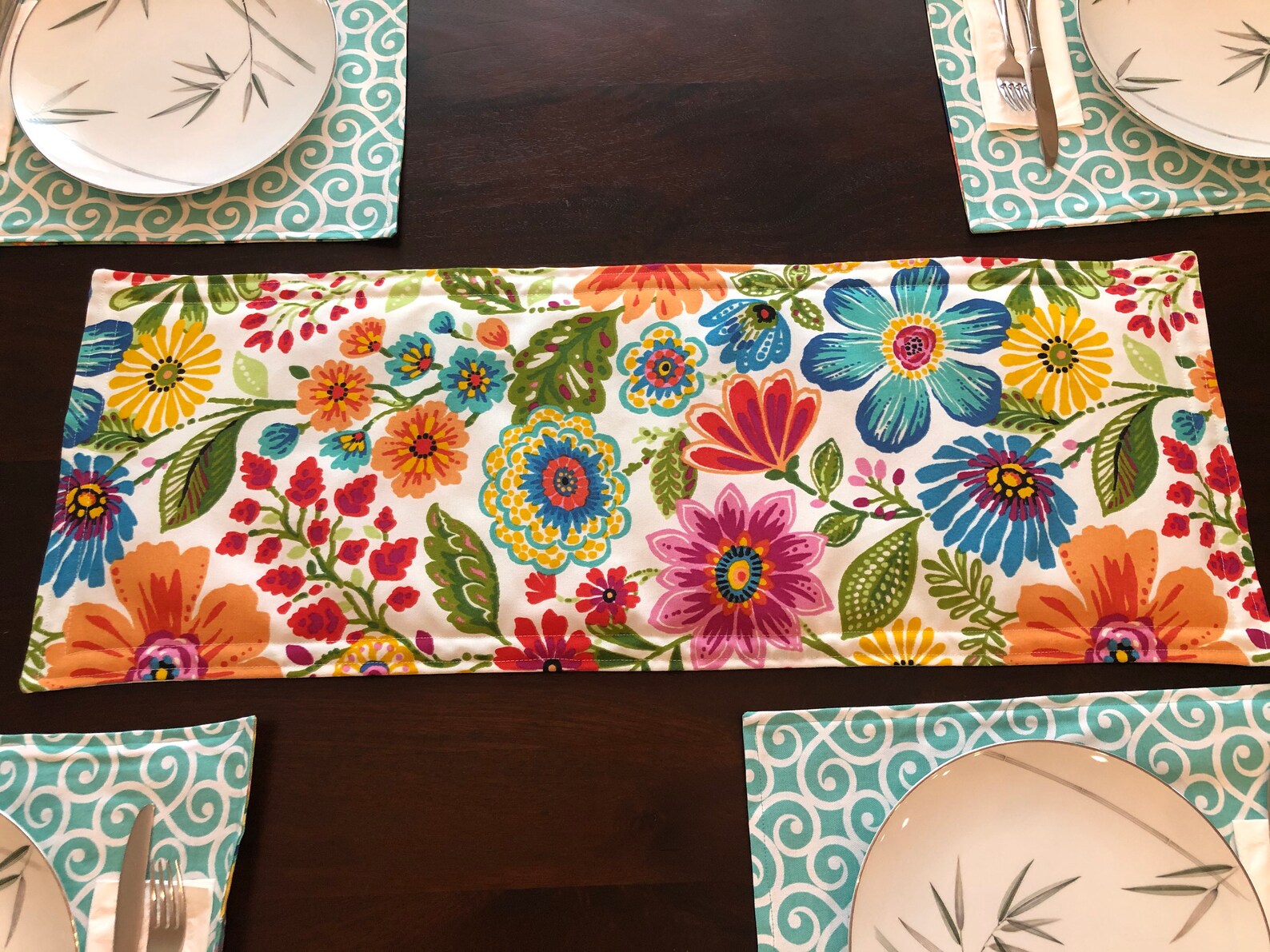 Design your Own Table Runner Hot Pad Reversible You pick Etsy