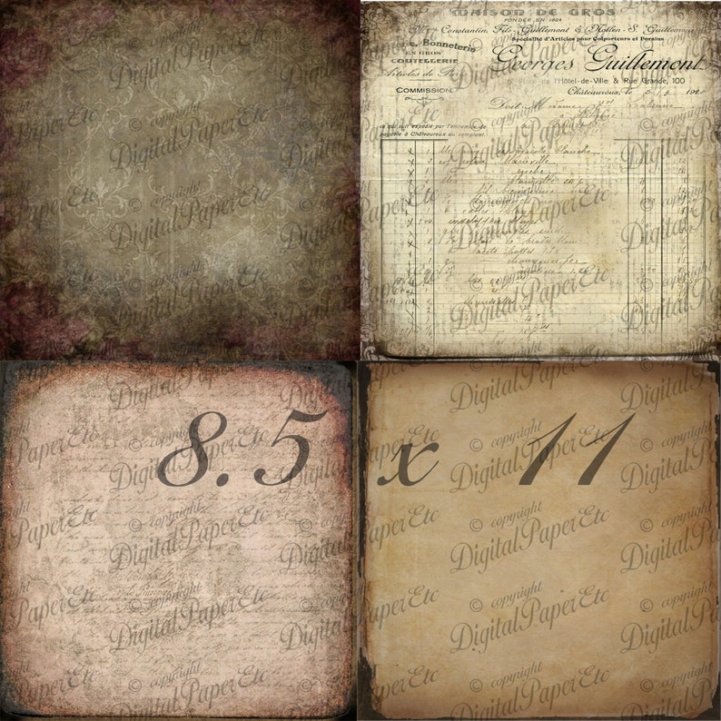 Grunge Digital Paper Digital Grunge Textures Printable - Etsy