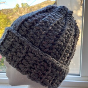 Gray hand knit yarn