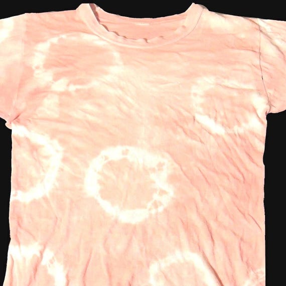 Rara camiseta hippie autentica de los anos 70 vintage grunge acanalada descolorida con efecto tie dye psicodelico geoda hippie Etsy Espana