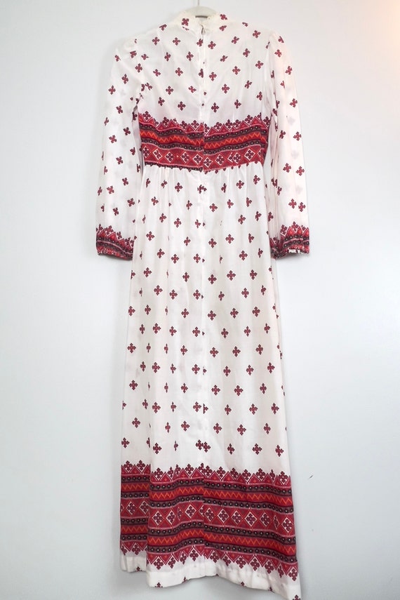 RARE 70s Prairie Dress with Balloon Sleeves and M… - image 6
